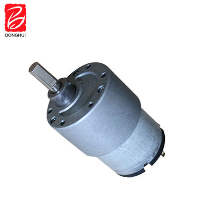 50 RPM ব্রাশ ডিসি গিয়ার মোটর 37mm কার্বন ব্রাশ ডিসি গিয়ারবক্স মোটর 3V - 24V রোবটের জন্য