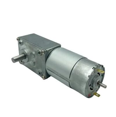 হাই টর্ক ব্রাশ ডিসি গিয়ার মোটর 12V 555 ওয়ার্ম গিয়ার মোটর 24V নিম্ন গতি