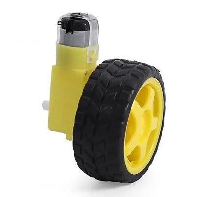 ইন্টেলিজেন্ট টিটি প্লাস্টিক গিয়ার মোটর 5V 20mm ব্যাসার্ধ DIY রোবট গাড়ির চাকার জন্য