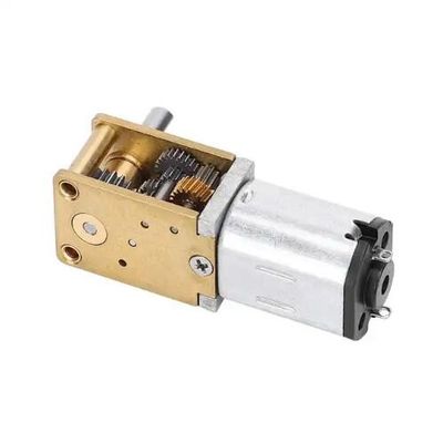 6V - 12V ব্রাশ ডিসি গিয়ার মোটর অনুভূমিক কৃমি শর্ট শ্যাফ্ট ডিসি মাইক্রো মেটাল গিয়ার মোটর