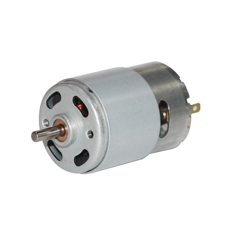 12V 24V উচ্চ Rpm ব্রাশ ডিসি মোটর স্থায়ী চুম্বক আরএস 775 ডিসি মোটর