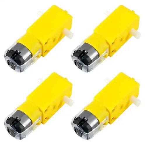 ইন্টেলিজেন্ট টিটি প্লাস্টিক গিয়ার মোটর 5V 20mm ব্যাসার্ধ DIY রোবট গাড়ির চাকার জন্য